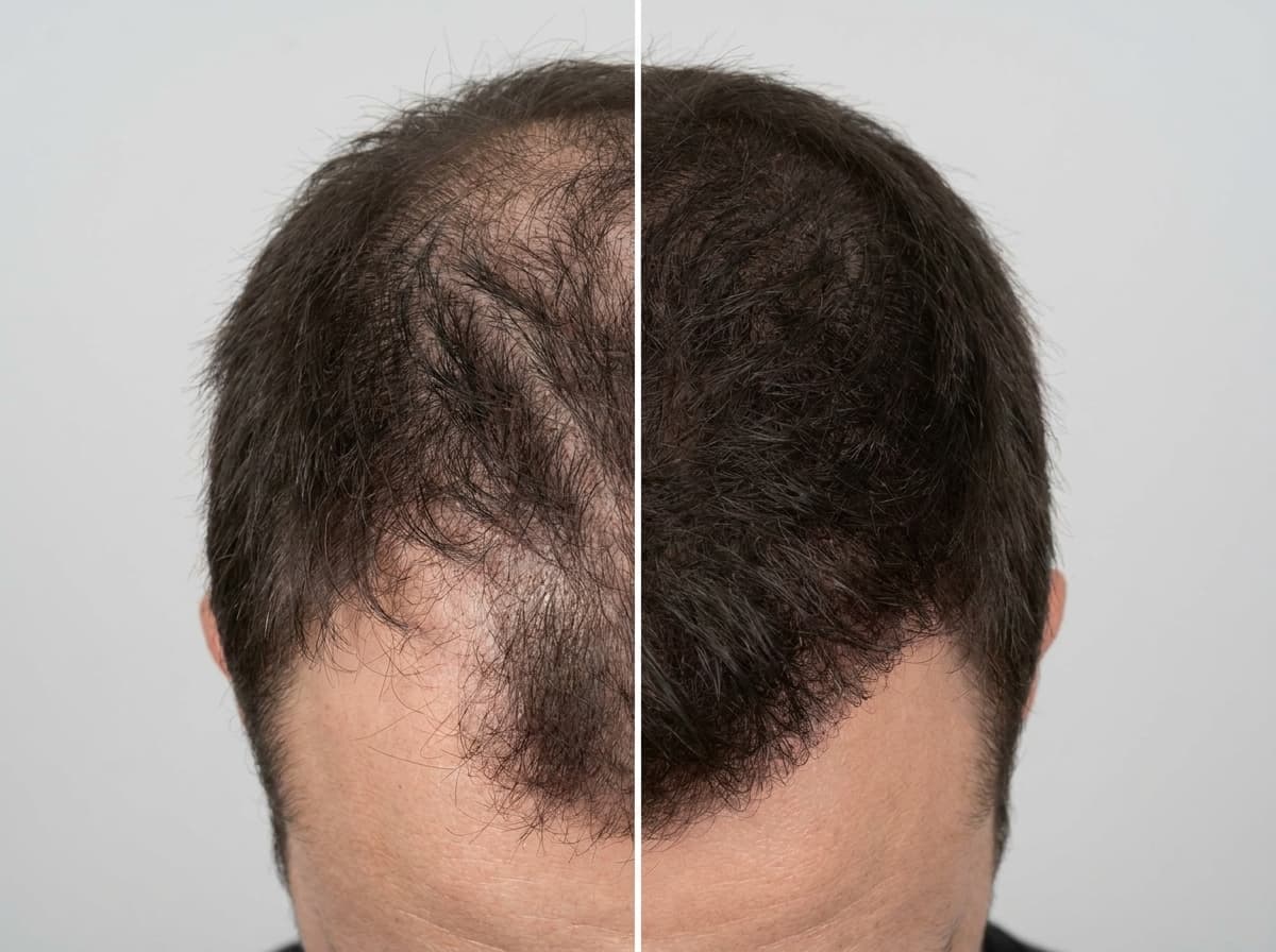 Before and after results
